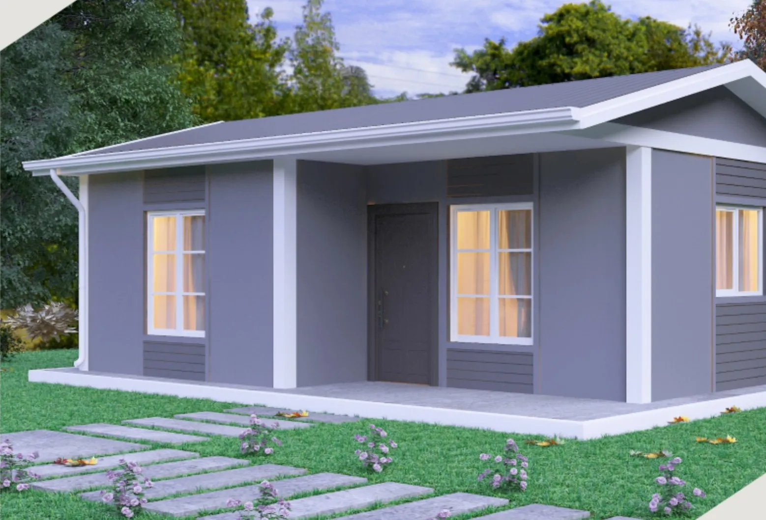 TEK-111 prefabricated house, 40 m²
