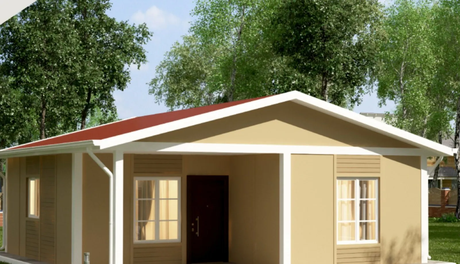 TEK-122 prefabricated house, 64 m²