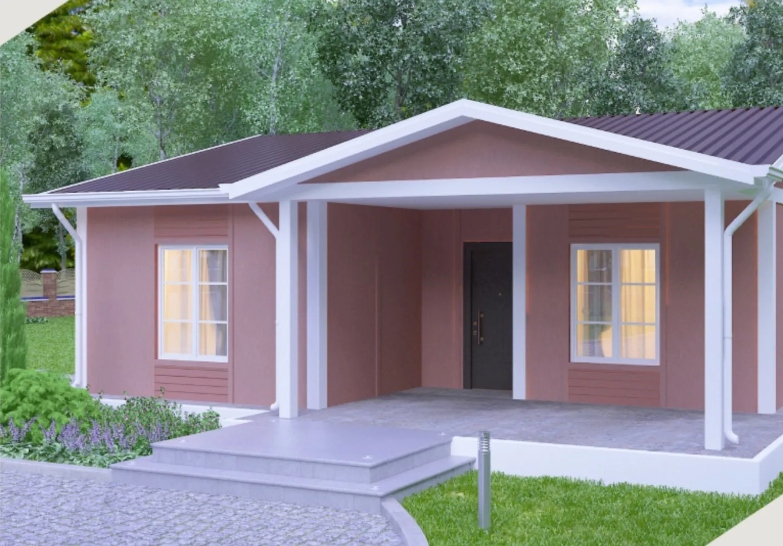 TEK-125 prefabricated house, 84 m²