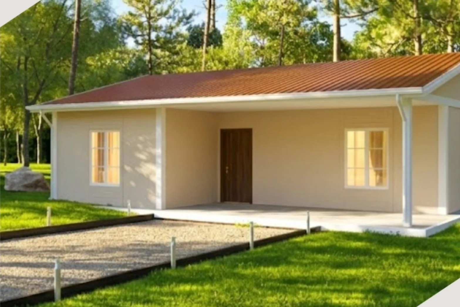 TEK-126 prefabricated house, 92 m²