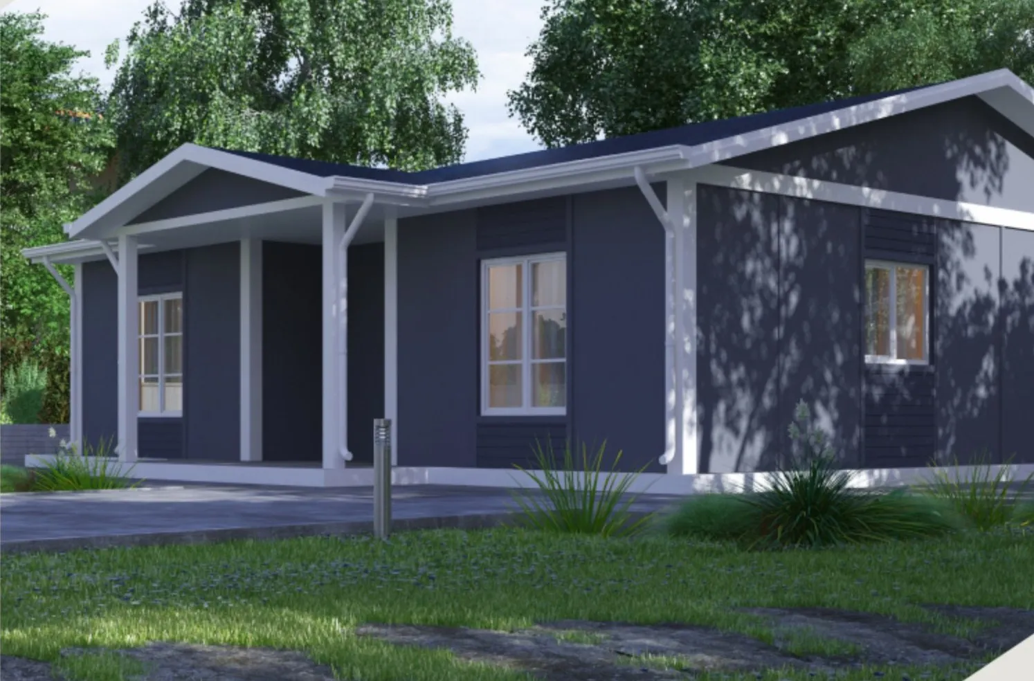 TEK-132 prefabricated house, 96 m²