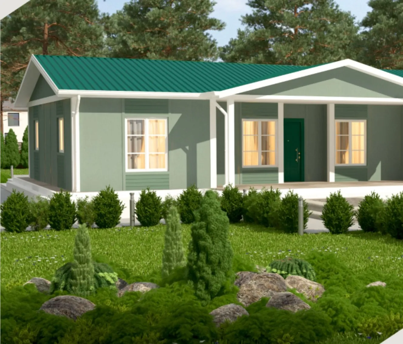 TEK-141 prefabricated house, 140 m²