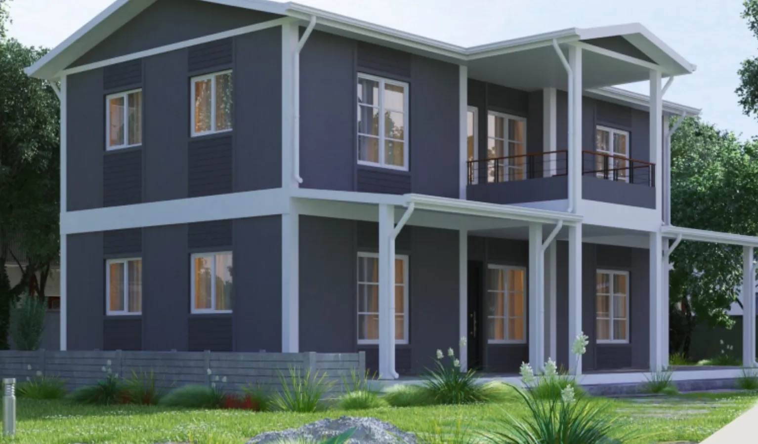 TEK-233 two storey prefabricated house, 163 m²